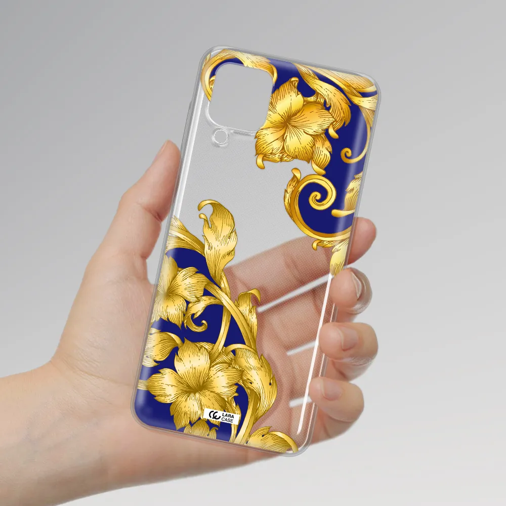 Golden Baroque Samsung A12 4g Clear TPU Case