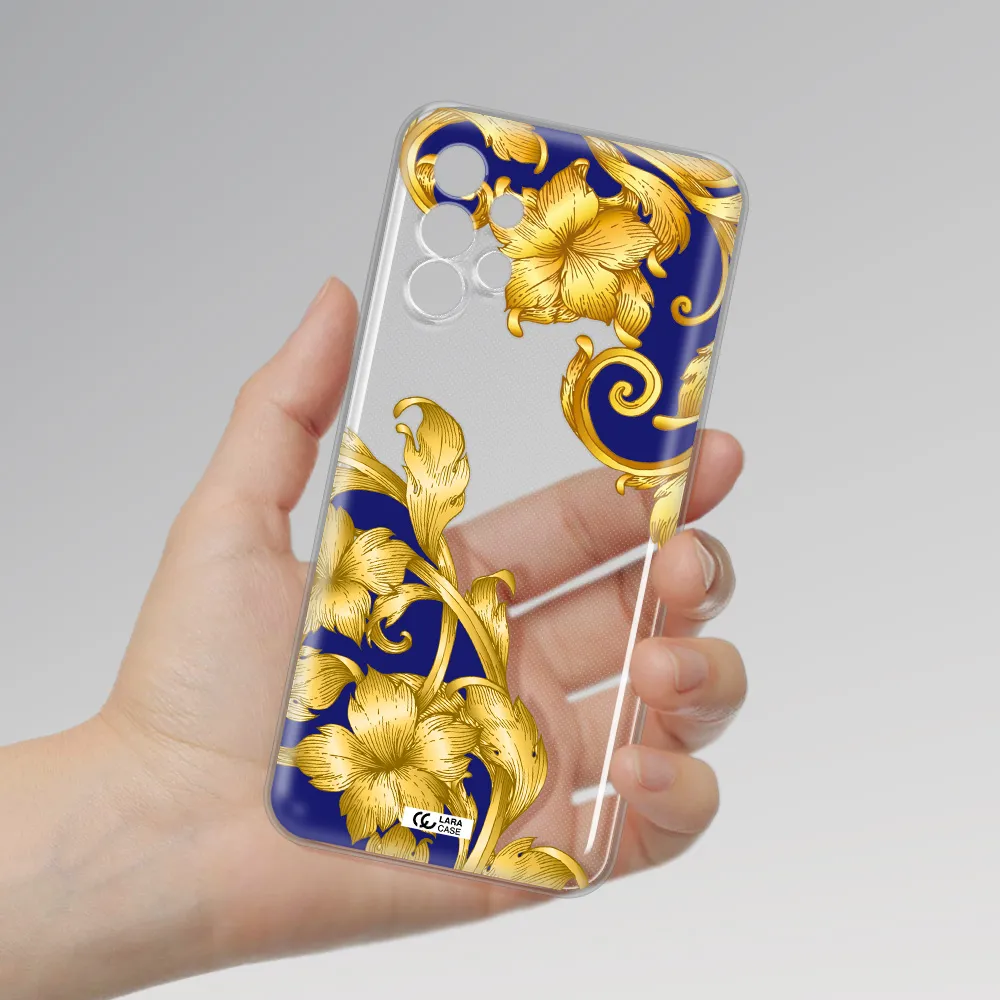 Golden Baroque Samsung A13 4g Clear TPU Case