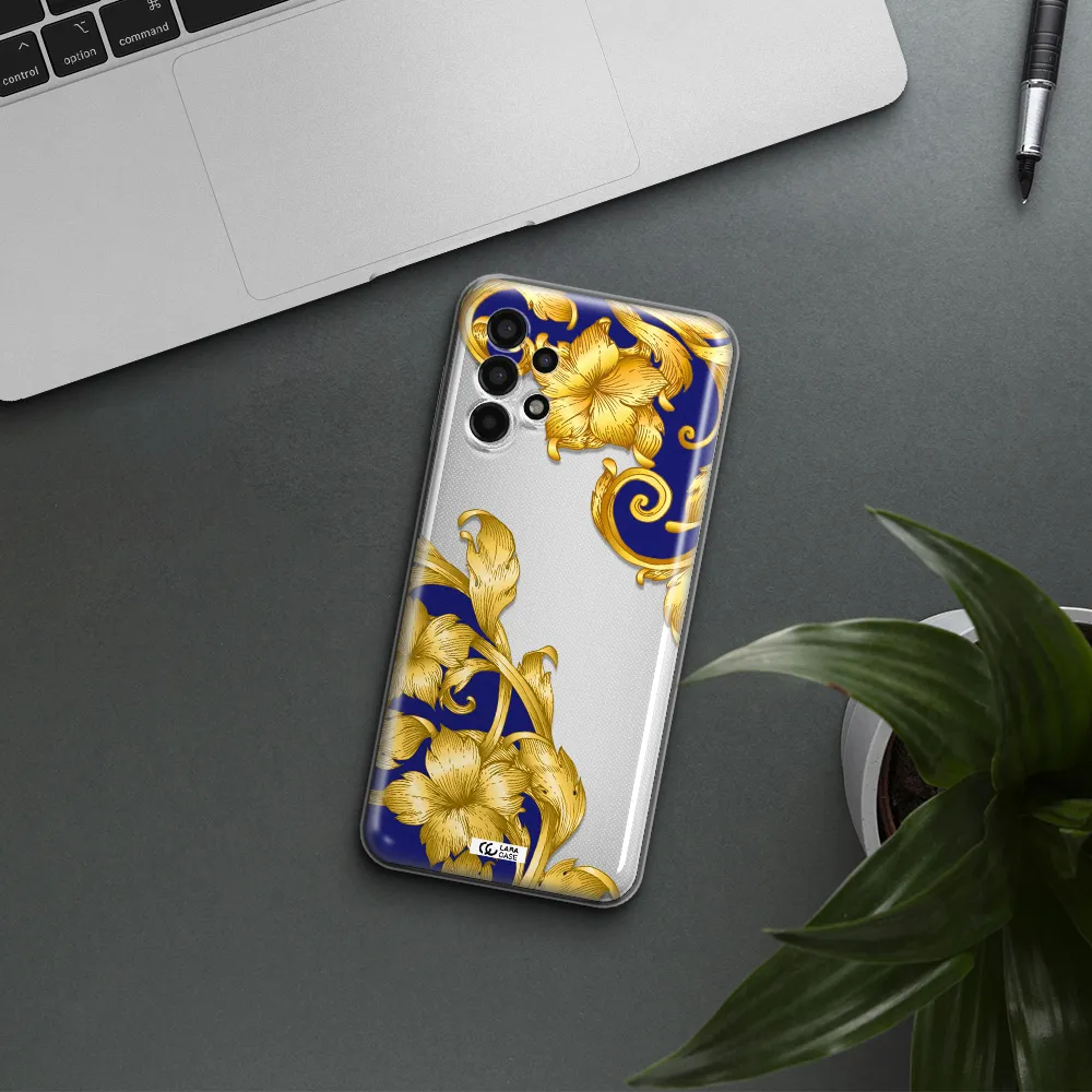 Golden Baroque Samsung A13 4g Clear TPU Case