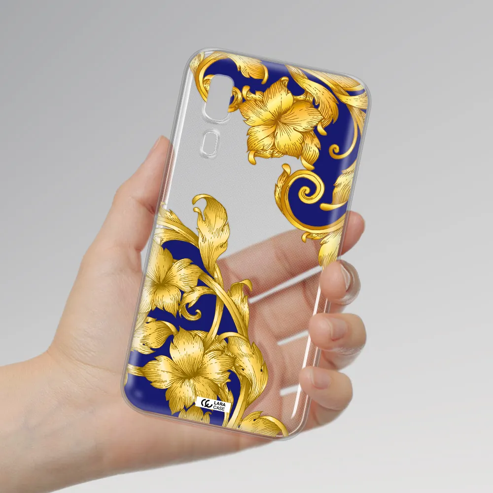 Golden Baroque Samsung A2 Core Clear TPU Case