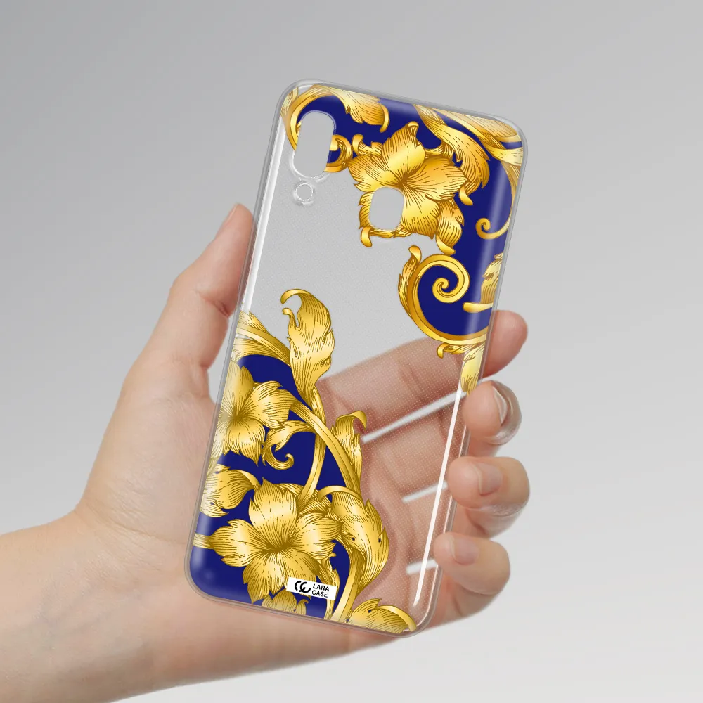Golden Baroque Samsung A20 Clear TPU Case