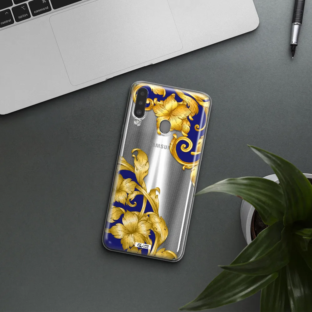 Golden Baroque Samsung A20S Clear TPU Case