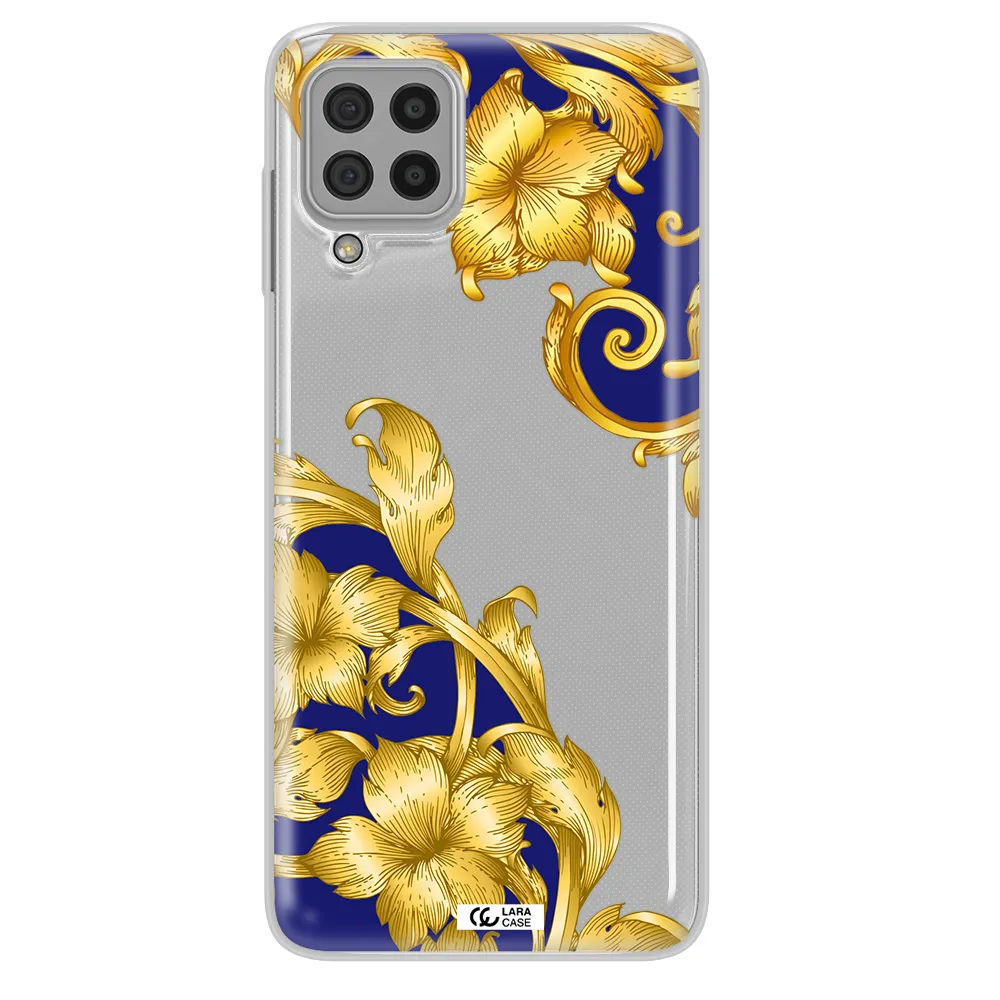Golden Baroque Samsung A22 4g Clear TPU Case
