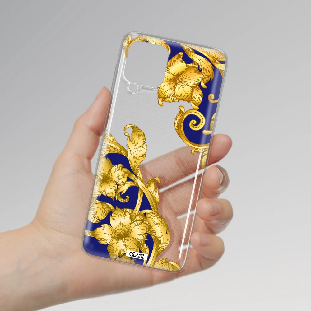 Golden Baroque Samsung A22 4g Clear TPU Case
