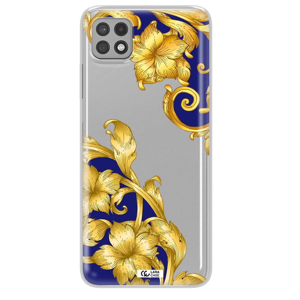 Golden Baroque Samsung A22 5g Clear TPU Case