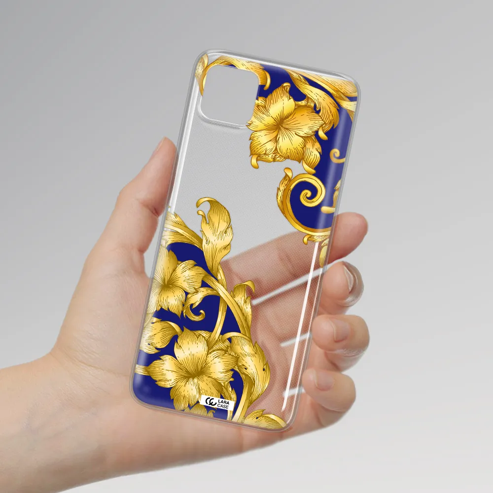 Golden Baroque Samsung A22 5g Clear TPU Case