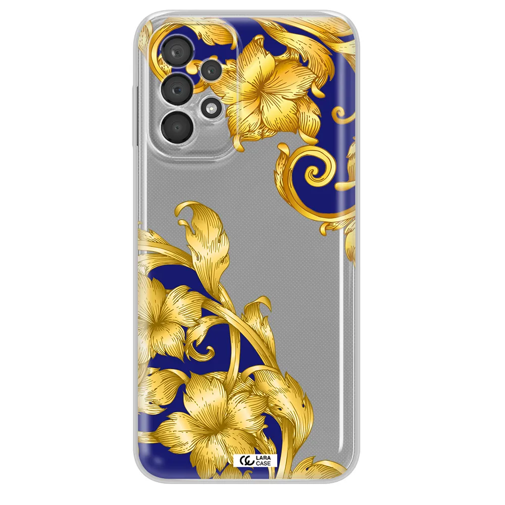 Golden Baroque Samsung A23 5G Clear Tpu Case