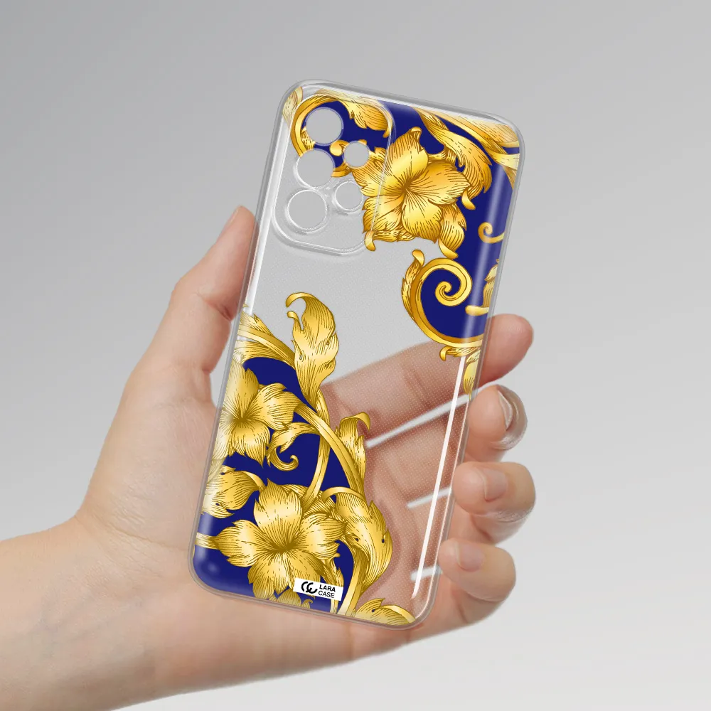 Golden Baroque Samsung A23 5G Clear Tpu Case
