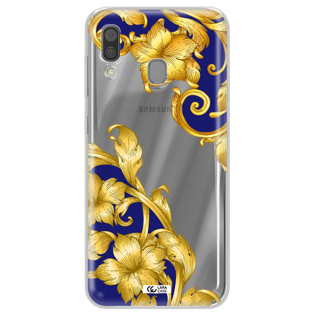 Golden Baroque Samsung A30 Clear TPU Case