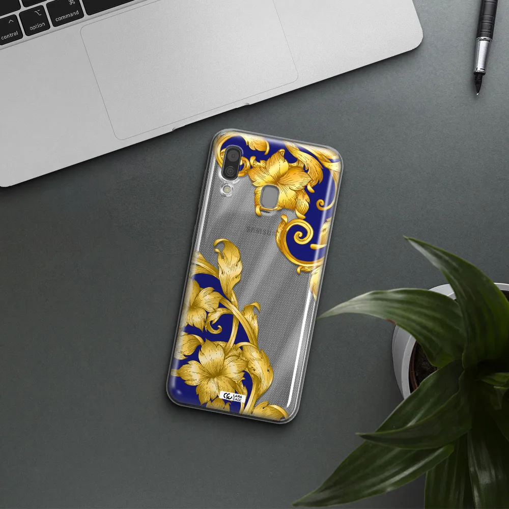 Golden Baroque Samsung A30 Clear TPU Case