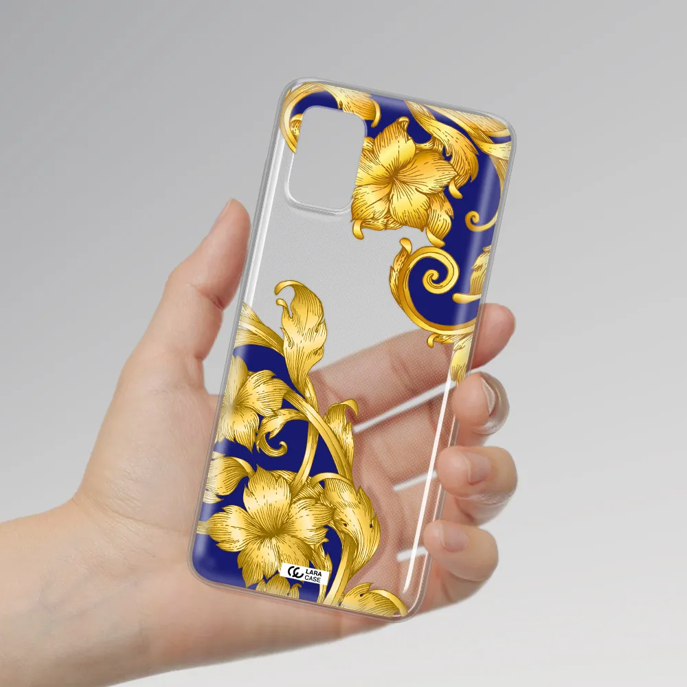 Golden Baroque Samsung A31 Clear TPU Case