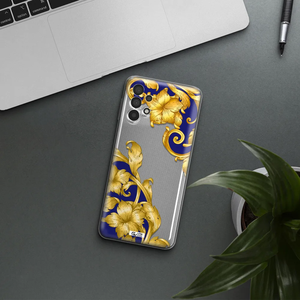 Golden Baroque Samsung A32 4G Clear Tpu Case