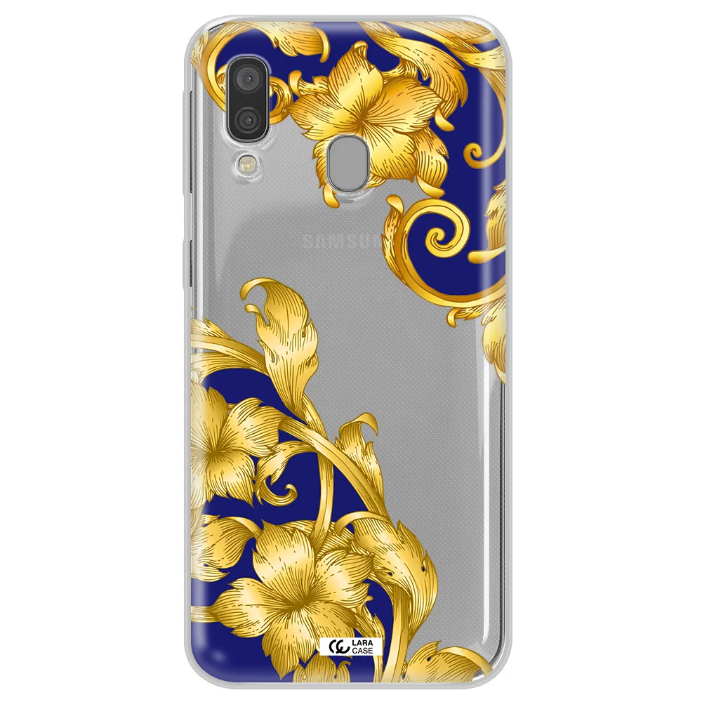 Golden Baroque Samsung A40 Clear TPU Case