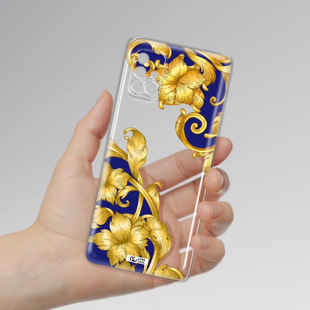 Golden Baroque Samsung A40S Clear Tpu Case