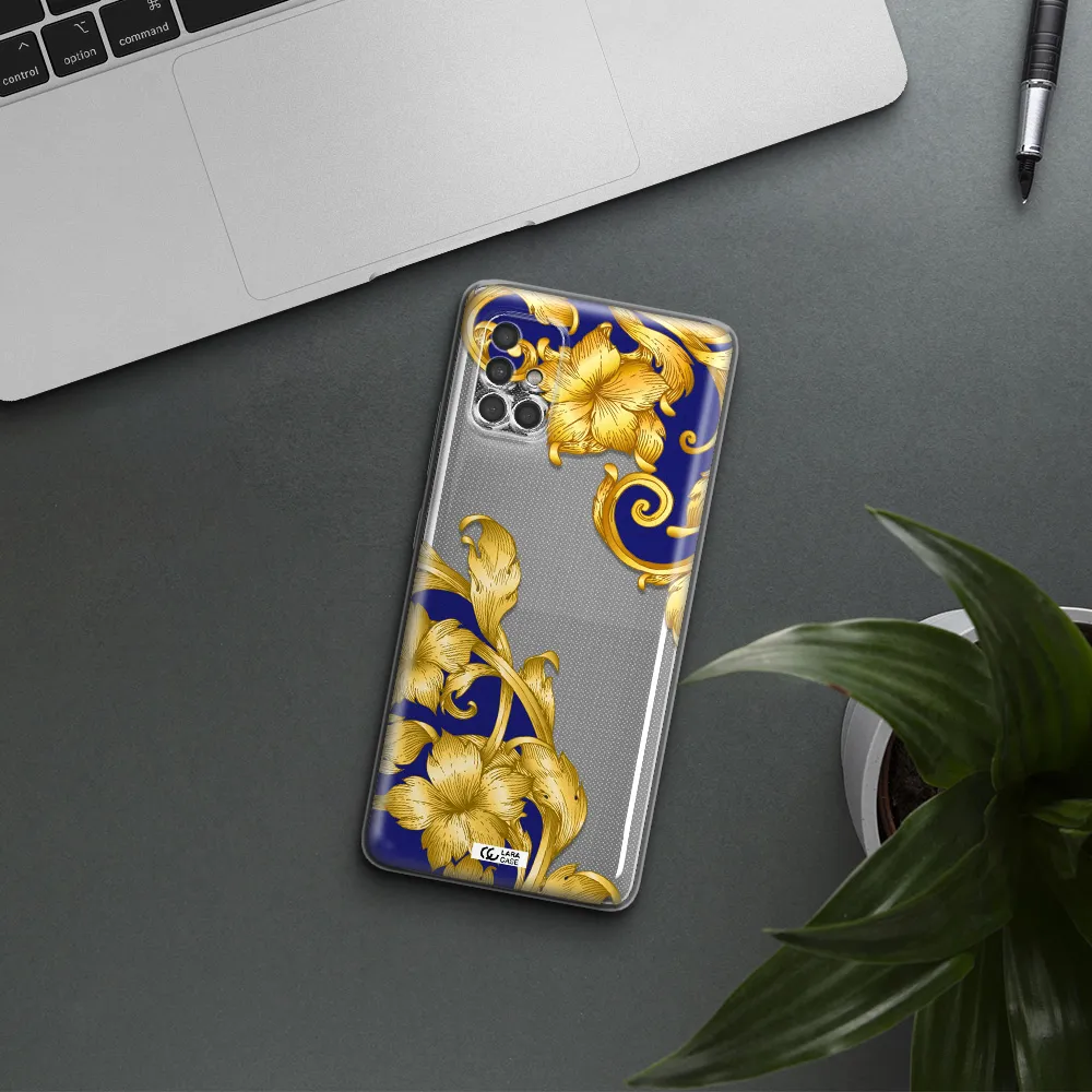 Golden Baroque Samsung A40S Clear Tpu Case