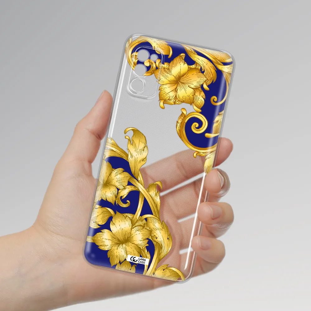 Golden Baroque Samsung A41 Clear Tpu Case
