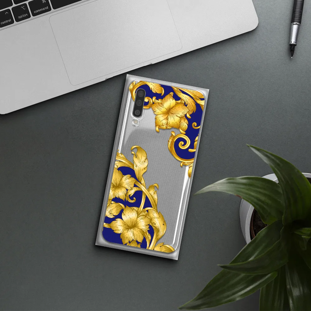 Golden Baroque Samsung A50S Clear Tpu Case