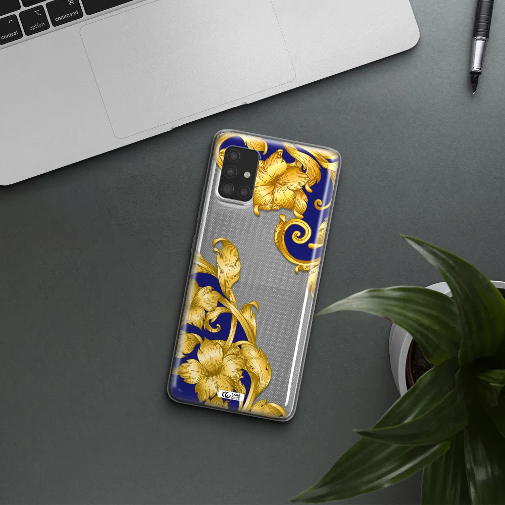 Golden Baroque Samsung A51 Clear TPU Case