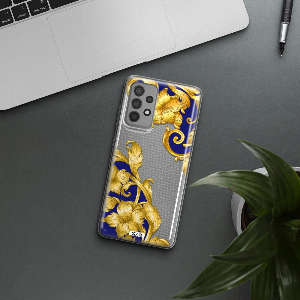 Golden Baroque Samsung A52 Clear TPU Case