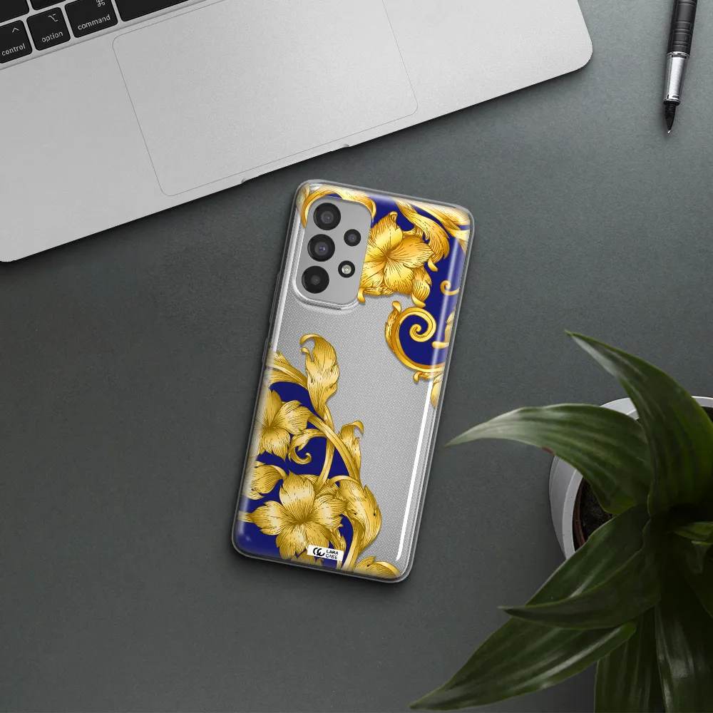 Golden Baroque Samsung A53 Clear TPU Case