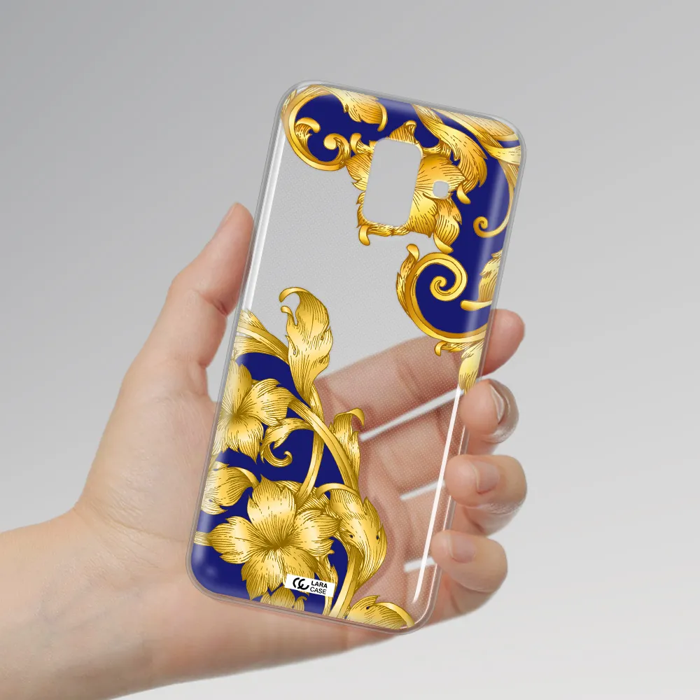 Golden Baroque Samsung A6 Clear TPU Case