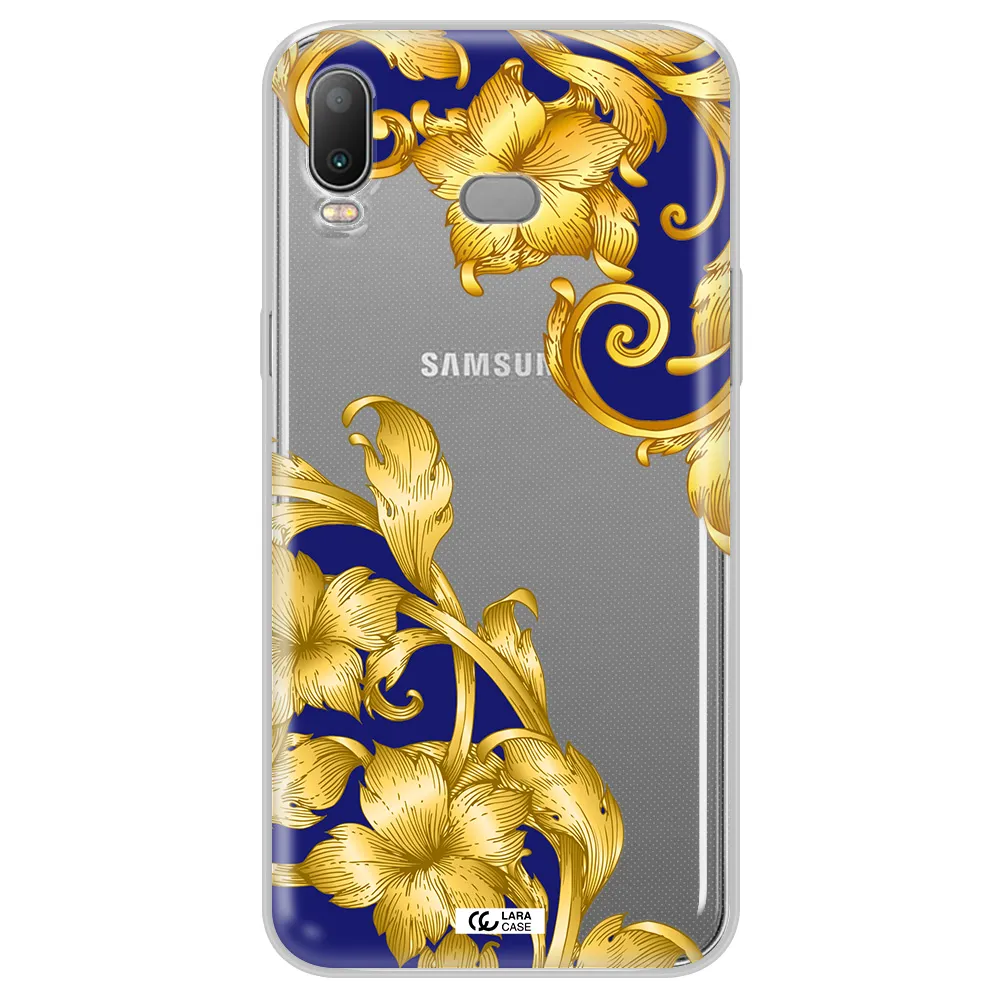 Golden Baroque Samsung A6S Clear TPU Case