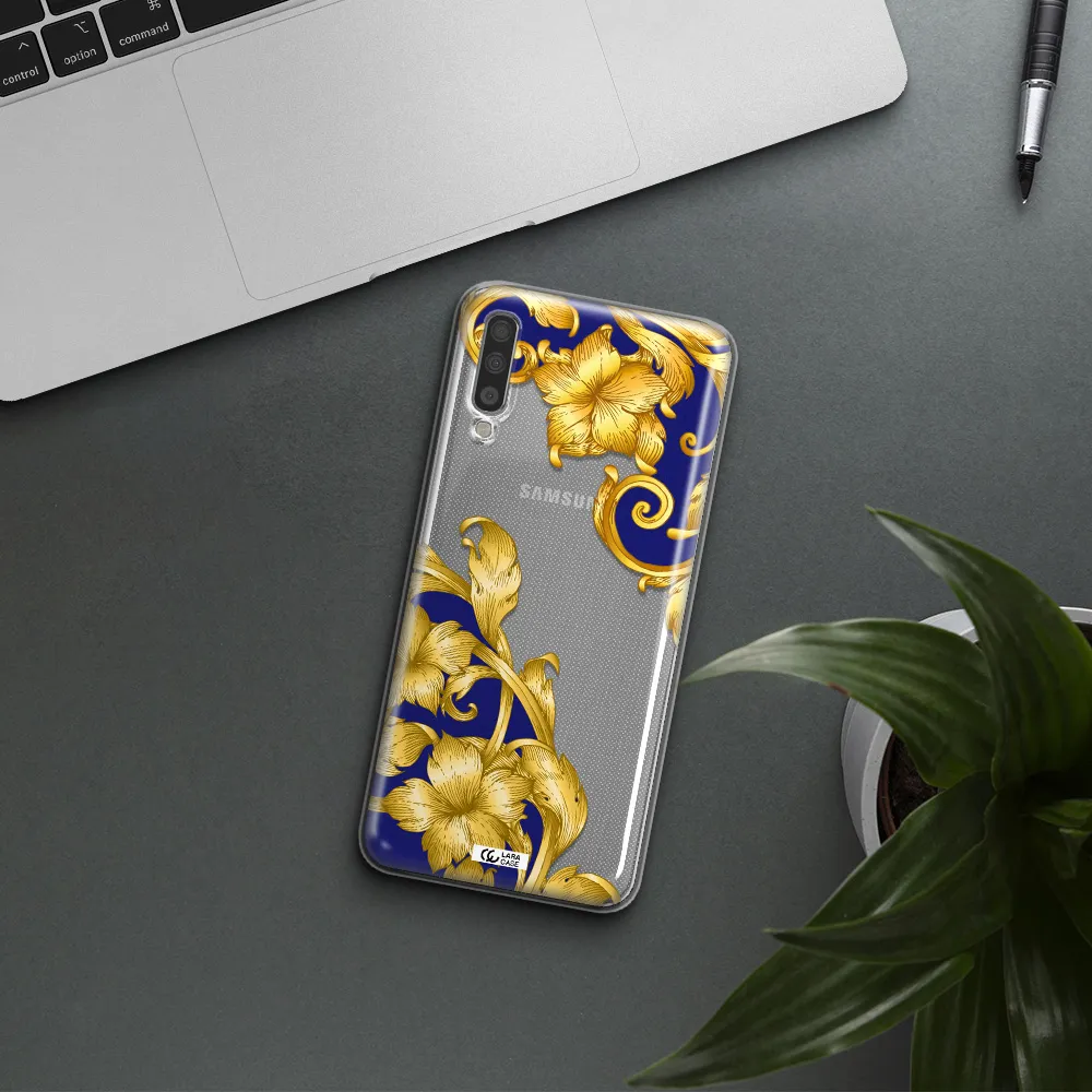 Golden Baroque Samsung A70 Clear TPU Case