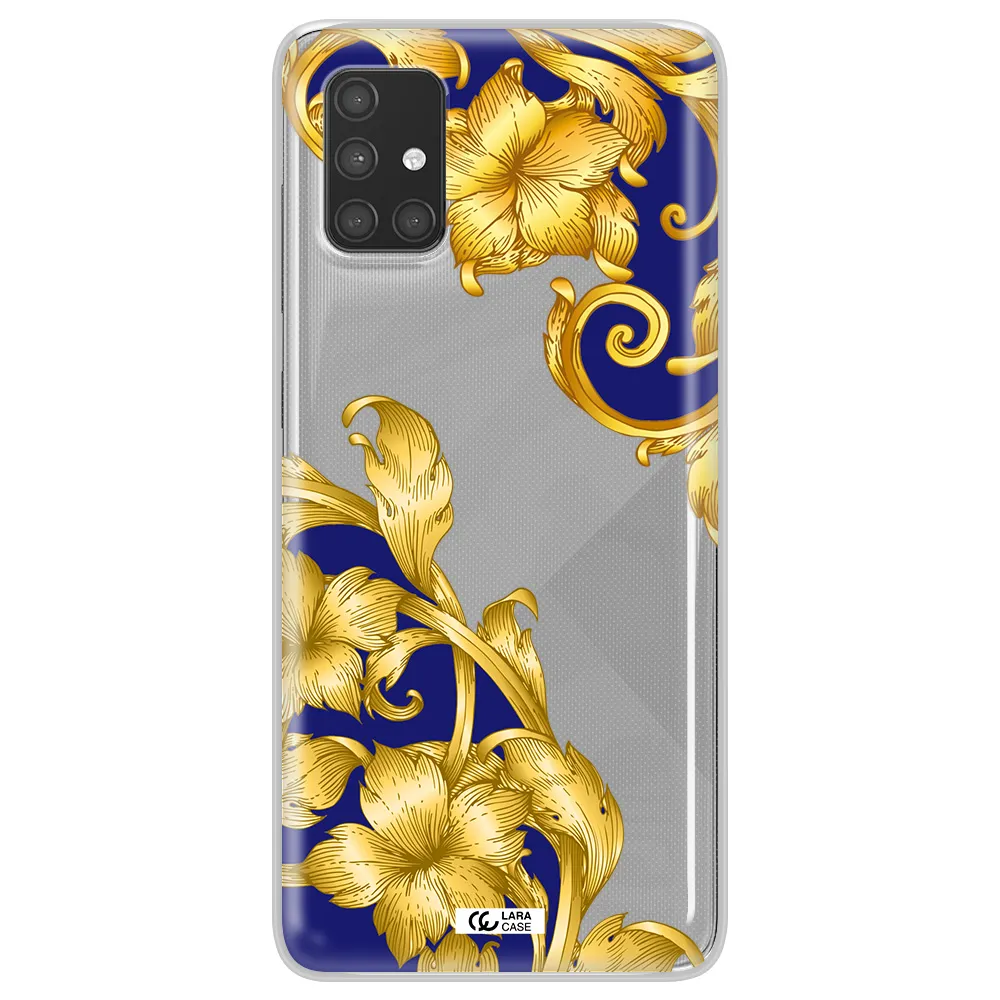 Golden Baroque Samsung A71 Clear TPU Case