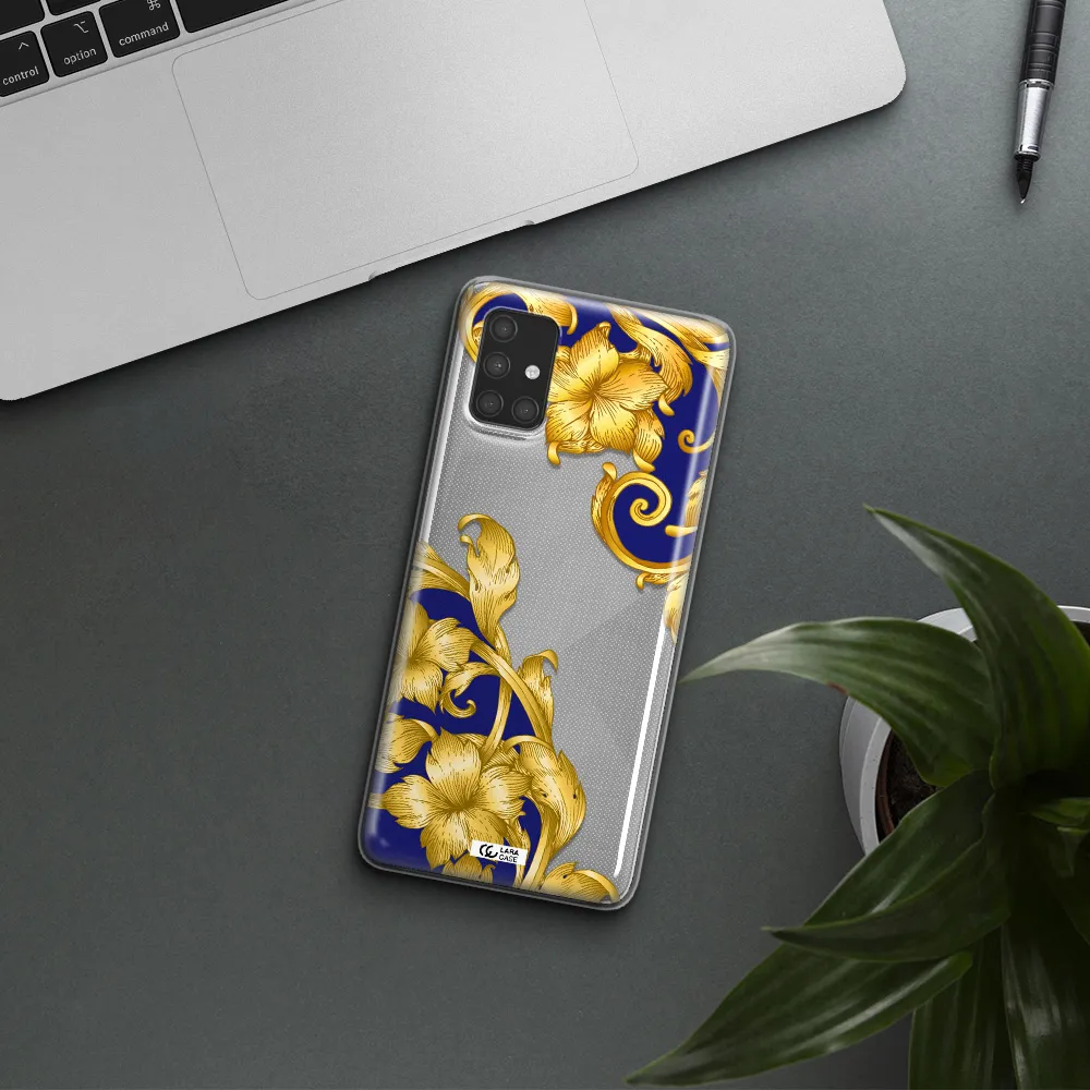 Golden Baroque Samsung A71 Clear TPU Case
