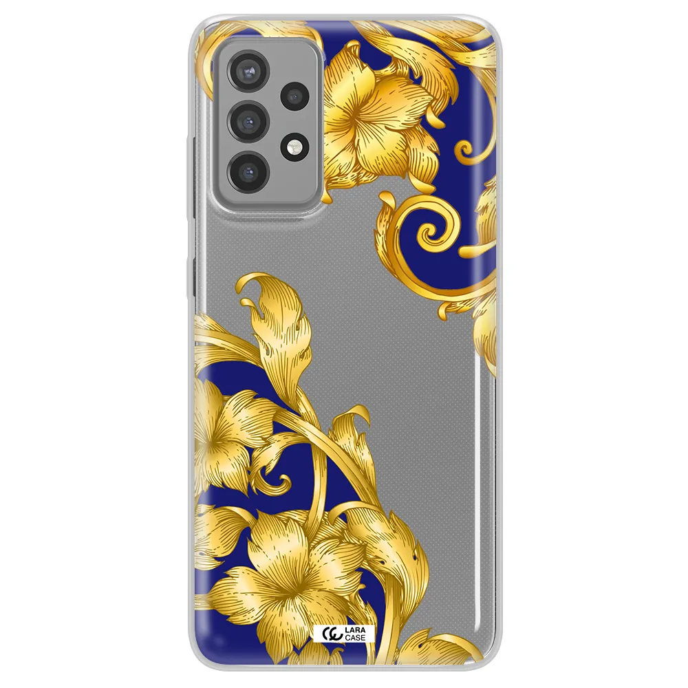 Golden Baroque Samsung A72 Clear TPU Case