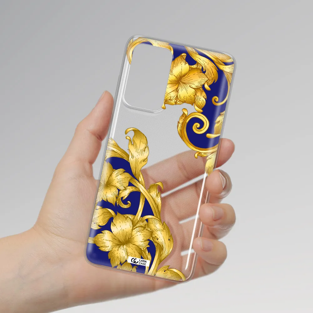 Golden Baroque Samsung A72 Clear TPU Case