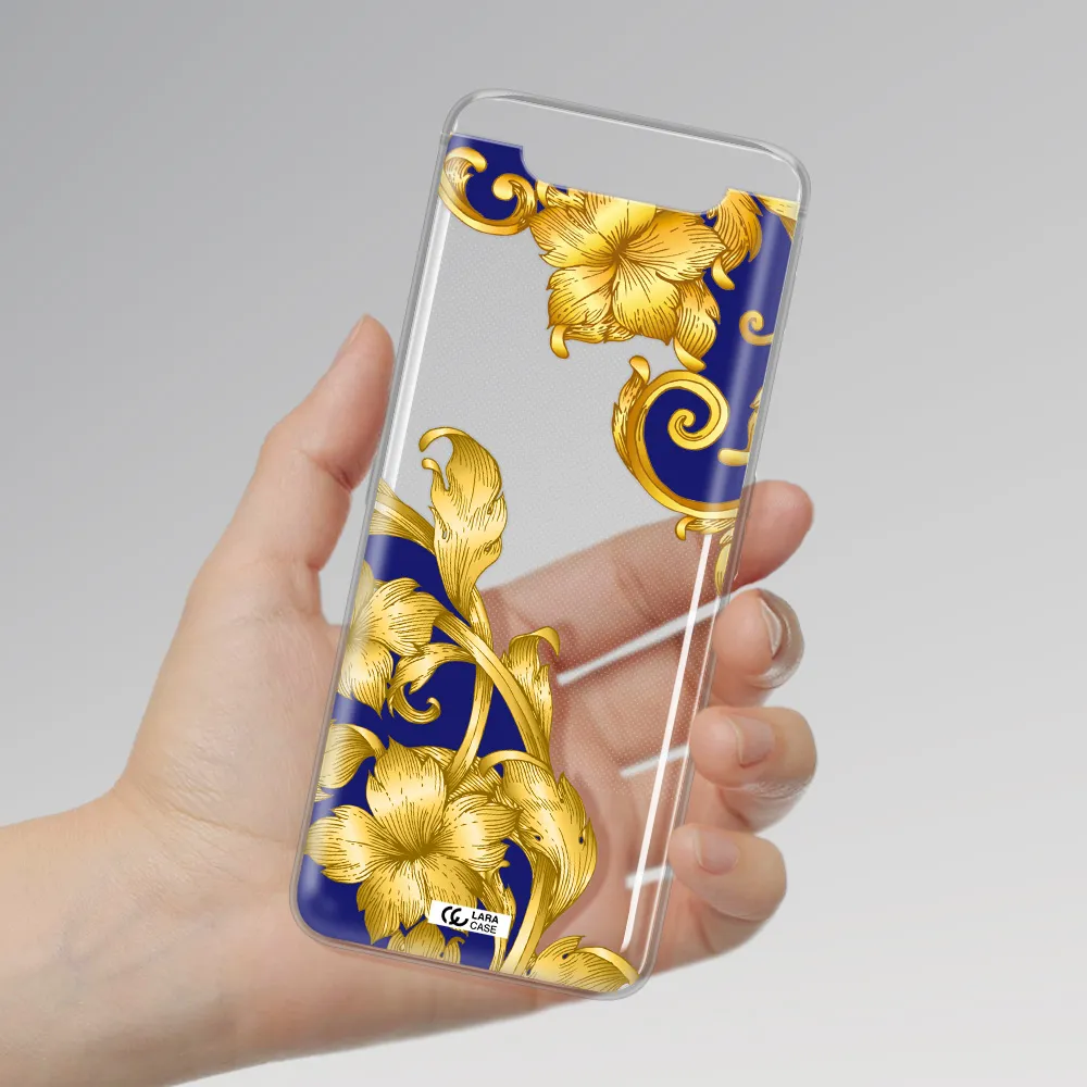 Golden Baroque Samsung A80 Clear TPU Case