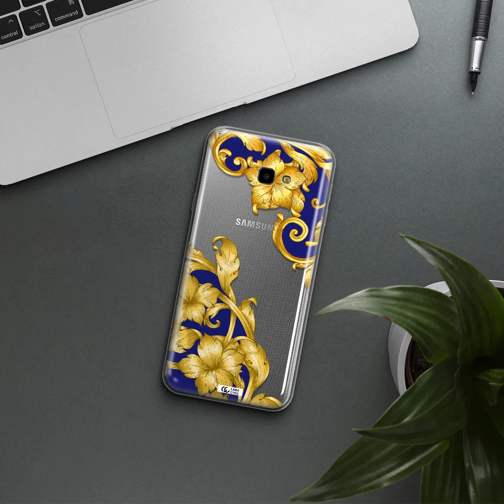 Golden Baroque Samsung J4 Plus Clear TPU Case