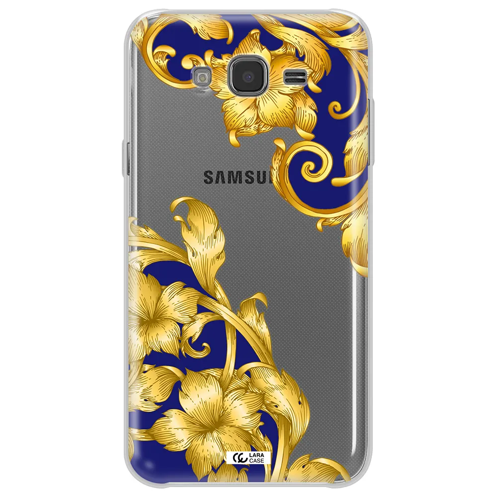Golden Baroque Samsung J7 Core Clear TPU Case