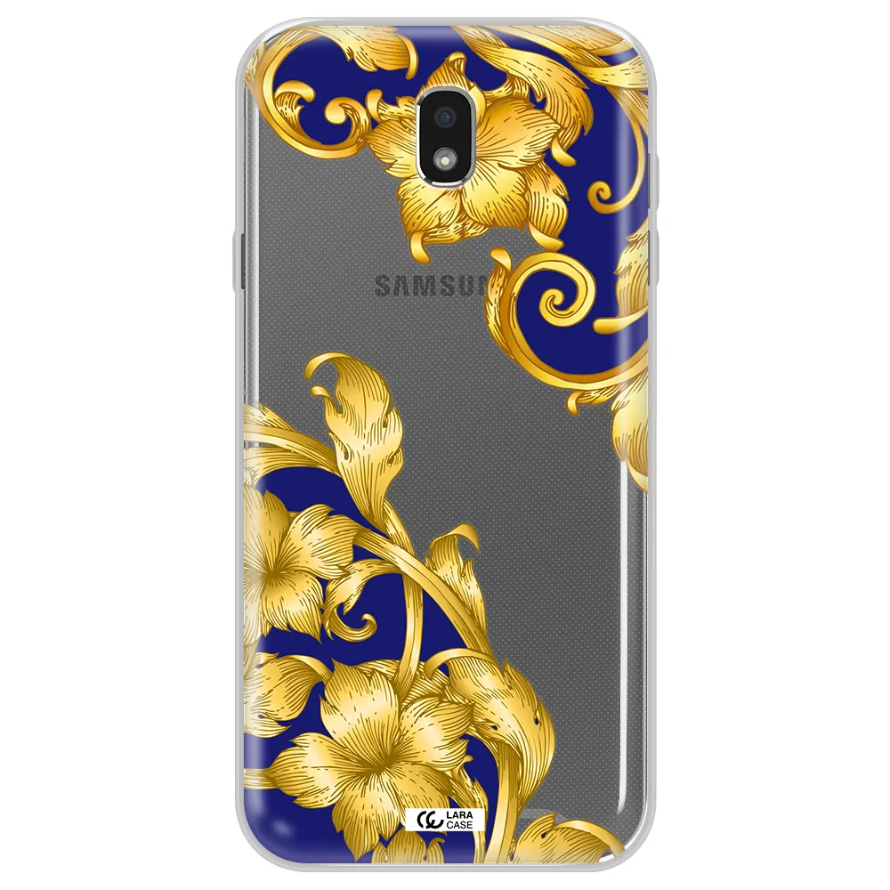 Golden Baroque Samsung J7 Pro Clear TPU Case