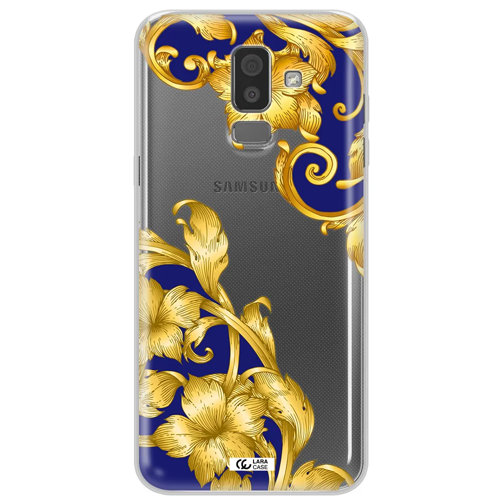 Golden Baroque Samsung J8 Clear TPU Case