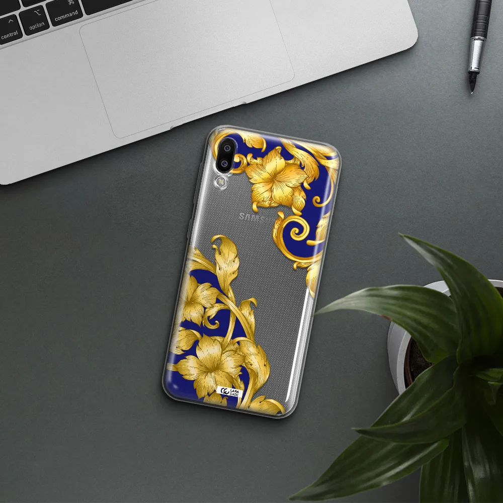 Golden Baroque Samsung M10 Clear TPU Case