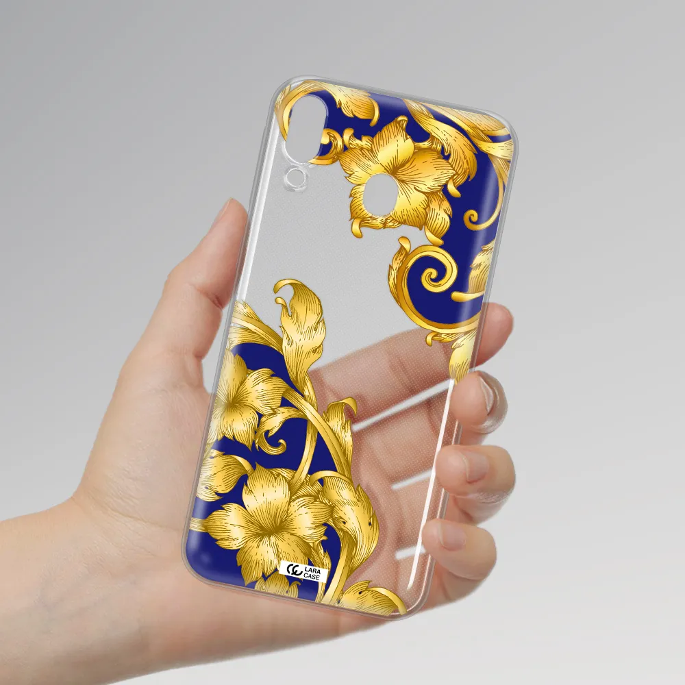 Golden Baroque Samsung M20 Clear TPU Case