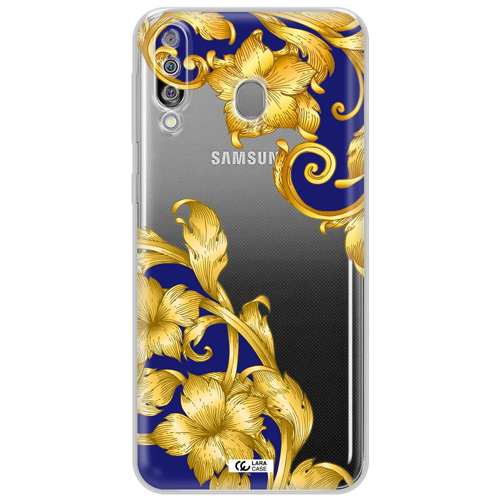 Golden Baroque Samsung M30 Clear TPU Case