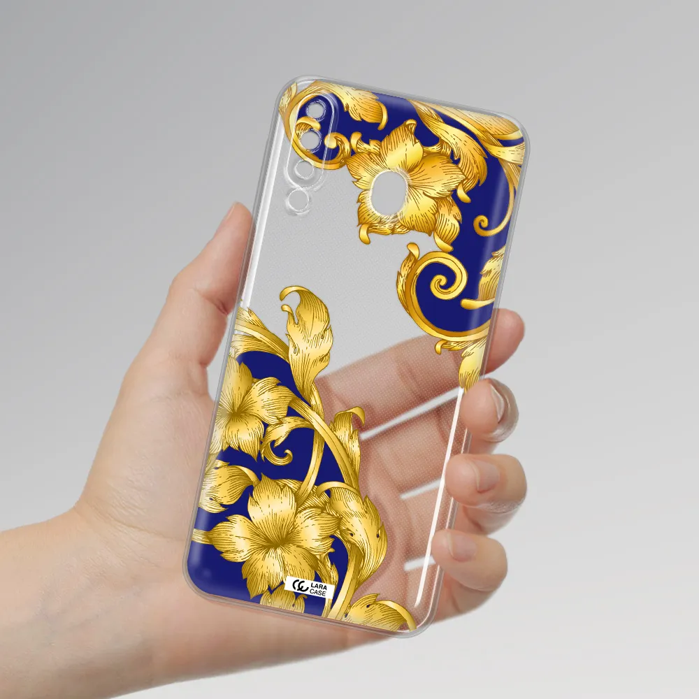 Golden Baroque Samsung M30 Clear TPU Case