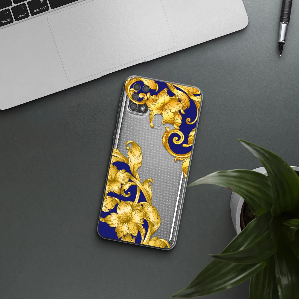 Golden Baroque Samsung M31 Clear TPU Case