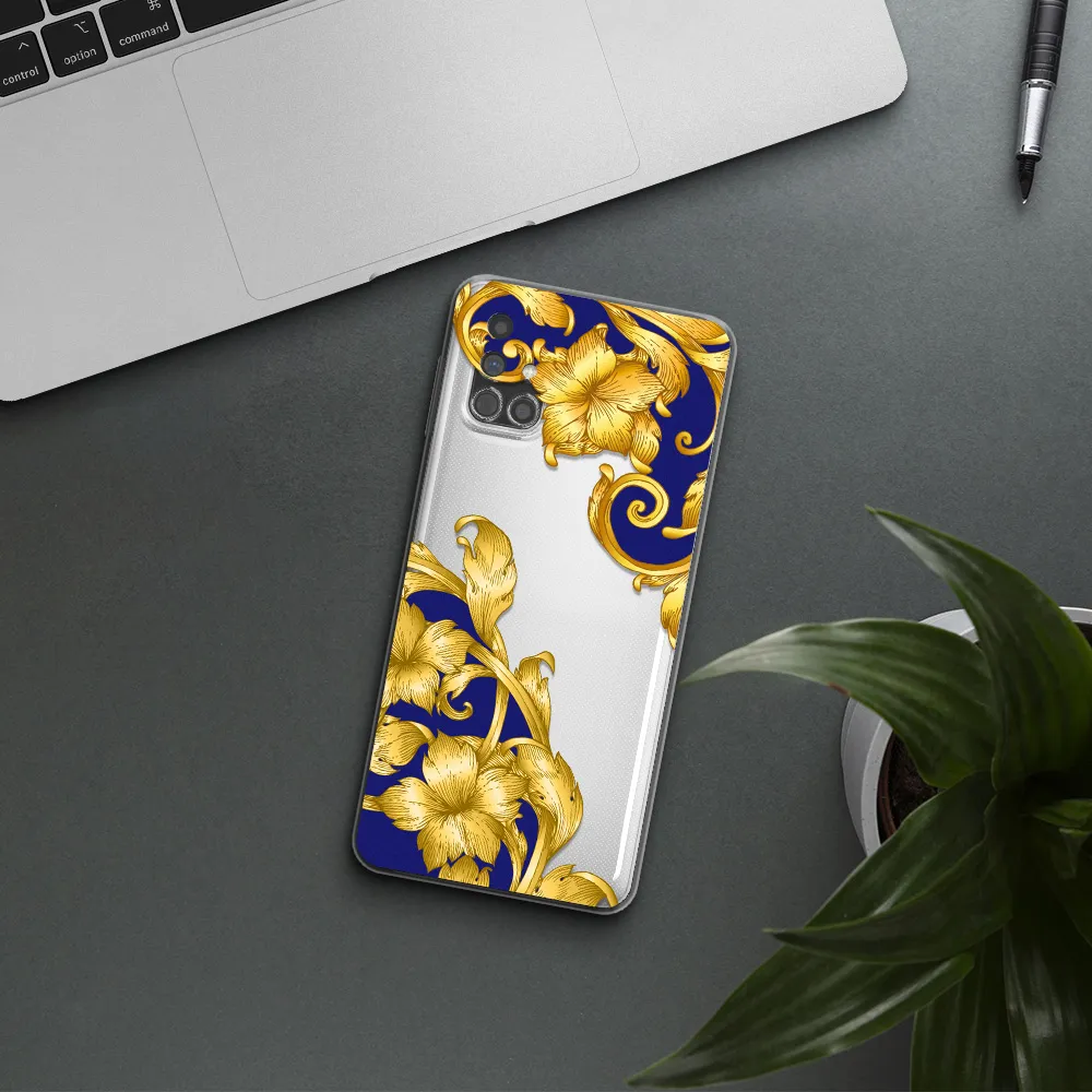 Golden Baroque Samsung M31S Clear TPU Case