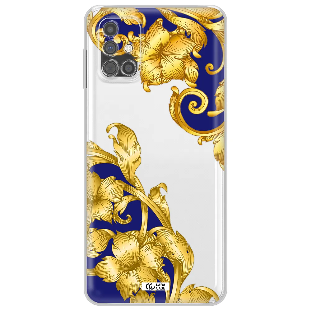 Golden Baroque Samsung M51 Clear TPU Case