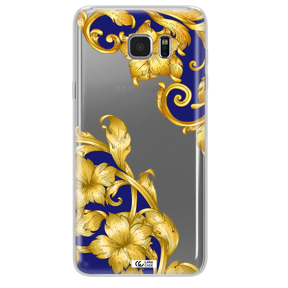 Golden Baroque Samsung Note 5 Clear TPU Case