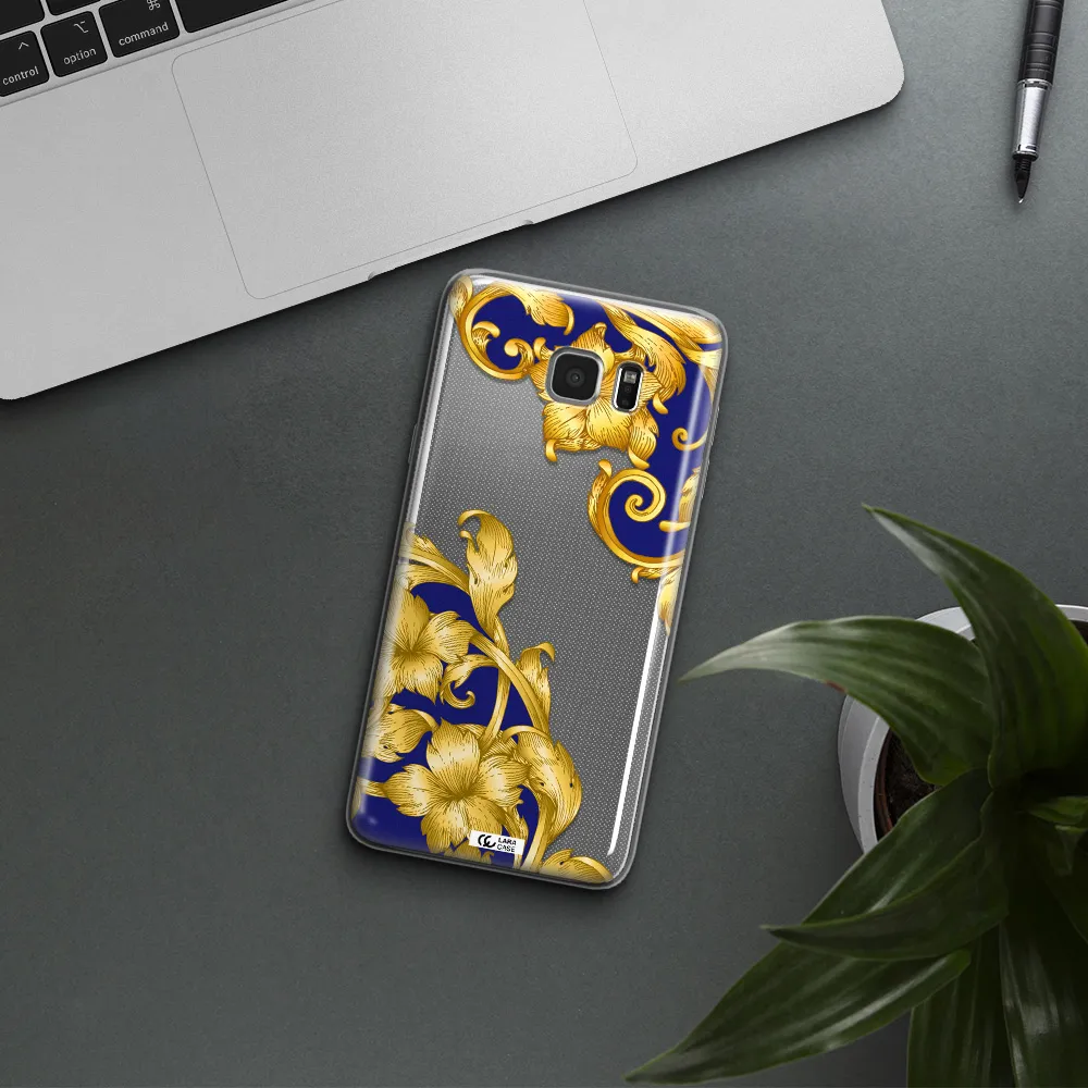 Golden Baroque Samsung Note 5 Clear TPU Case