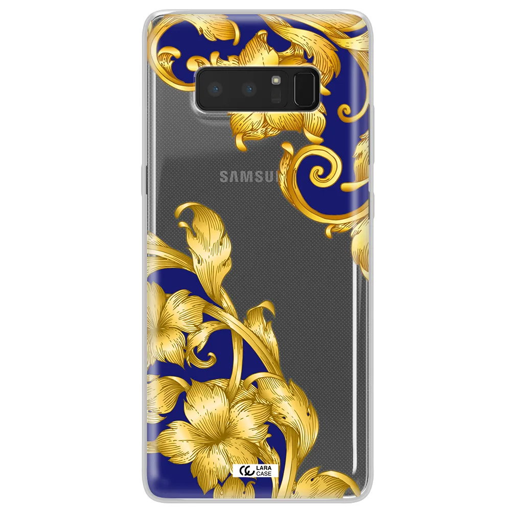 Golden Baroque Samsung Note 8 Clear TPU Case
