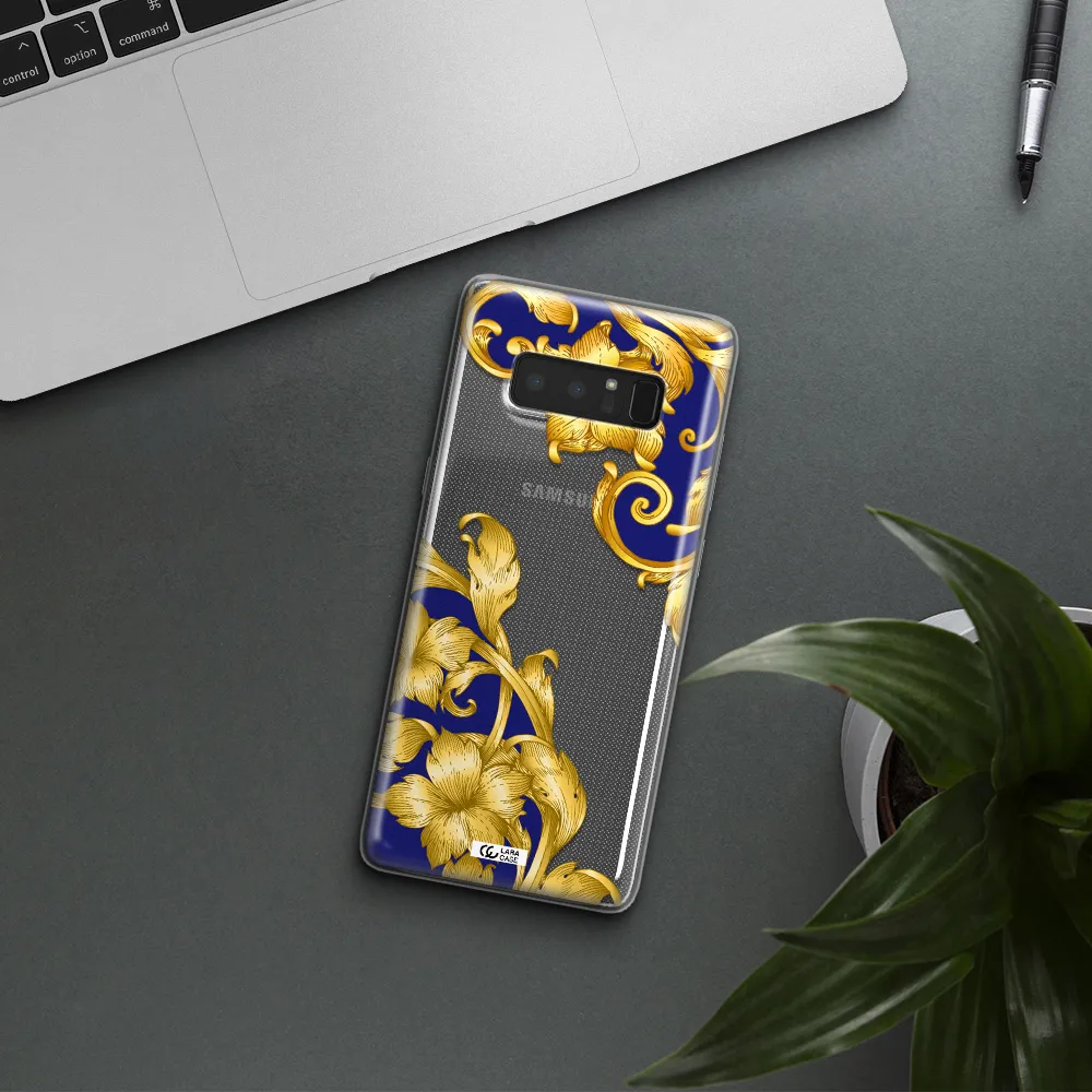 Golden Baroque Samsung Note 8 Clear TPU Case
