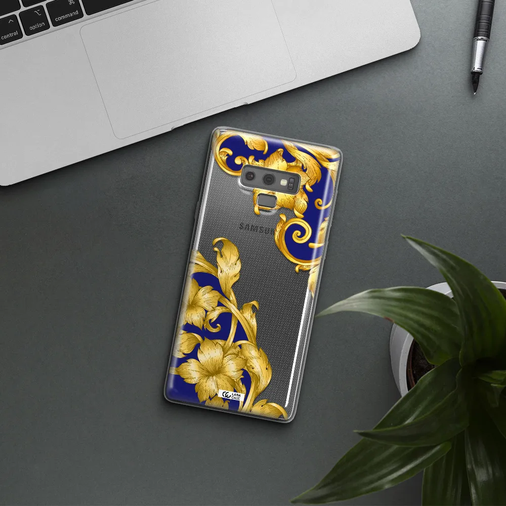Golden Baroque Samsung Note 9 Clear TPU Case