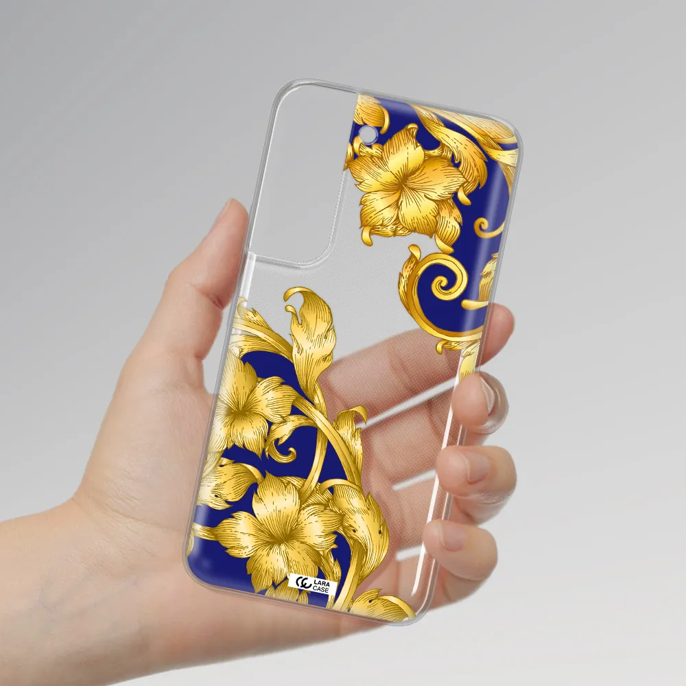 Golden Baroque Samsung S 22 Clear TPU Case