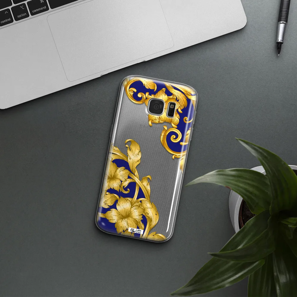Golden Baroque Samsung S 7 Clear TPU Case